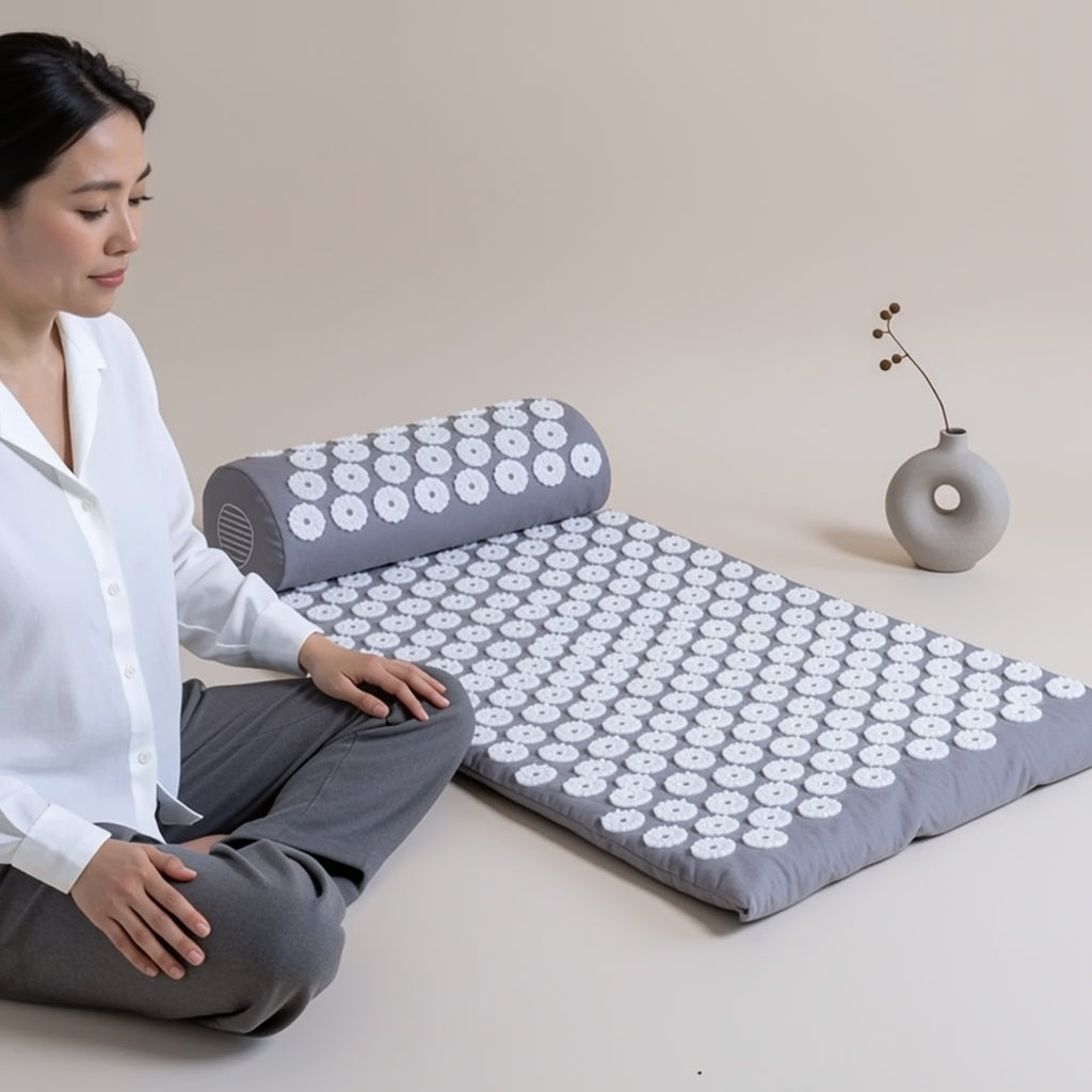 Le rituel Kalma — 15 minutes allongé sur le tapis et l'oreiller cervical